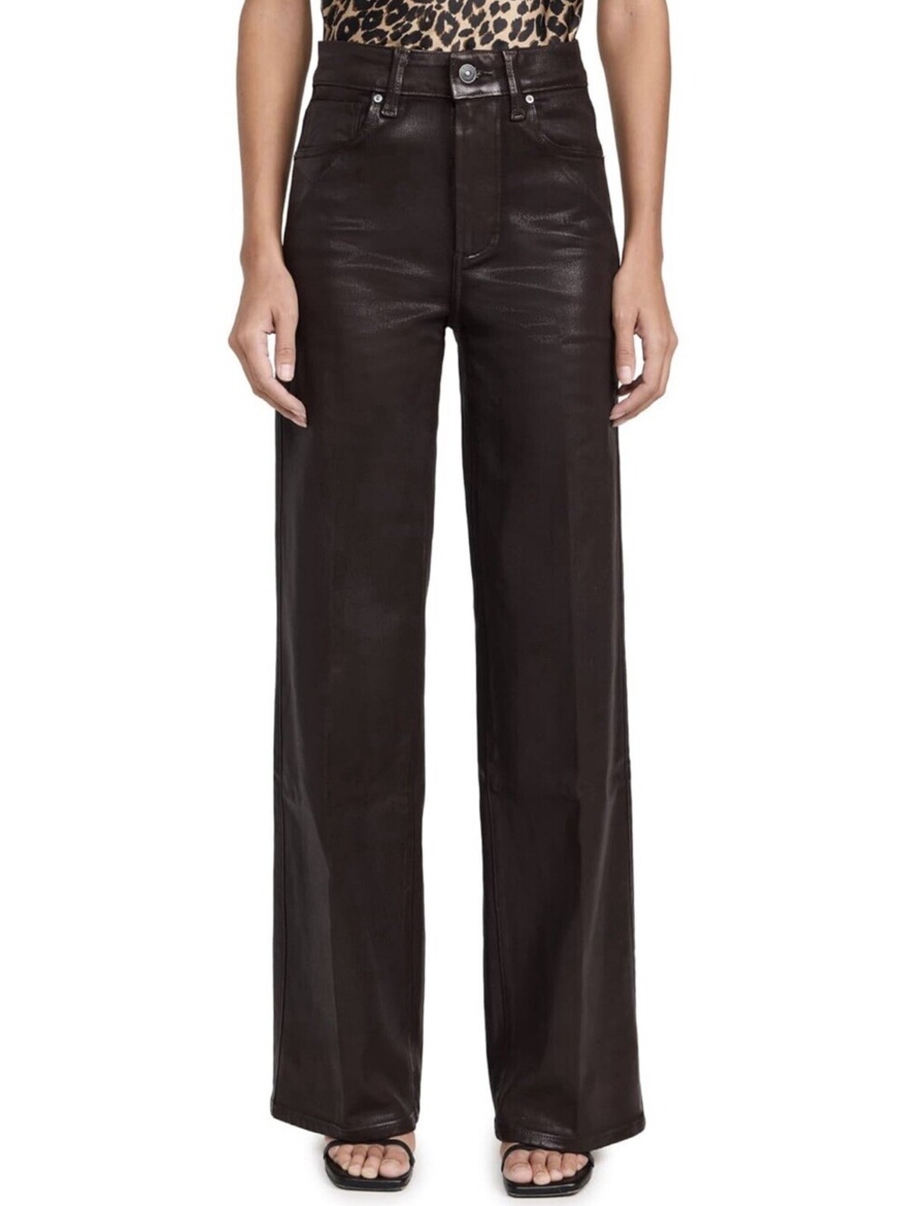 PAIGE Sasha Luxe Coating Jeans Size 26 In Chicory Coffee NWT $289
